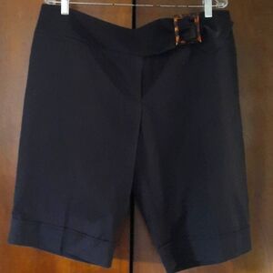 AB Studio gently worn blacksize 16 dress shorts with buckle.